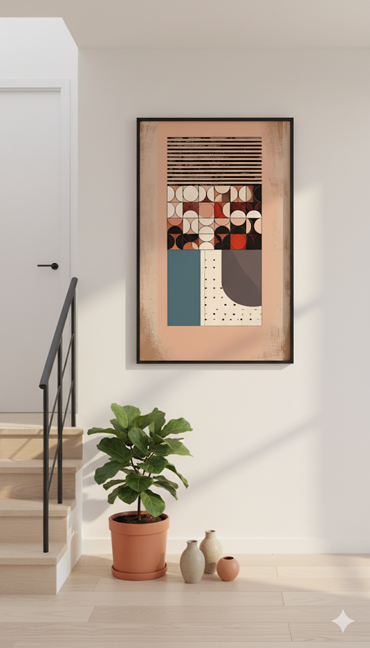 Mid-Century Modern Geometric Harmony