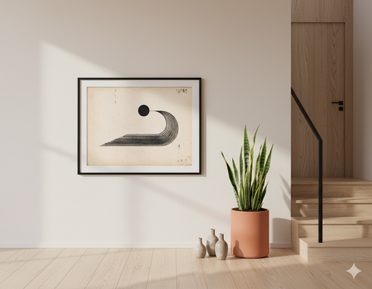 Celestial Stream: Minimalist Abstract Flow