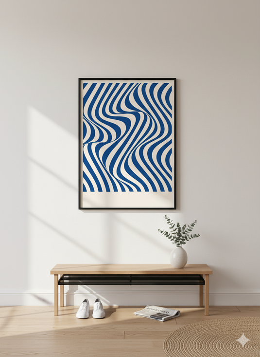 Blue Wave Optical Illusion