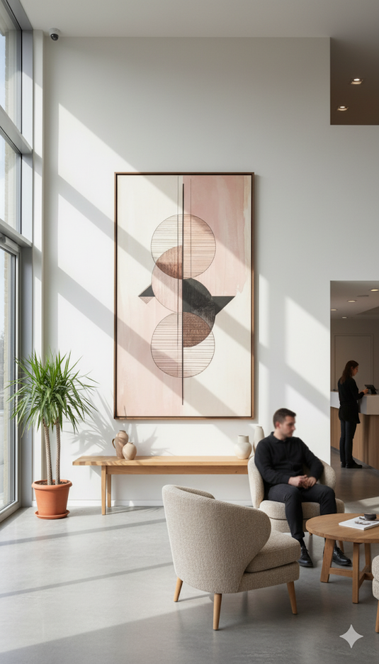 Minimalist Circles Abstract Geometric