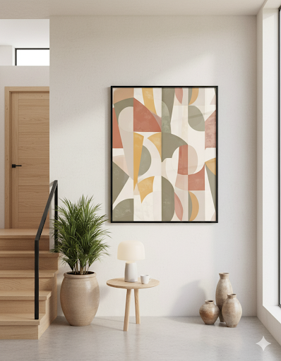 Abstract Harmony in Earth Tones
