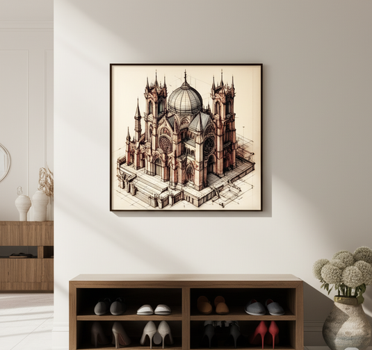 Gothic Grandeur Architectural Blueprint