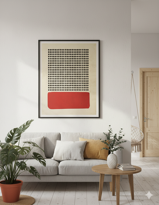 Minimalist Red & Black Harmony