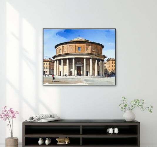 Rome's Ancient Pantheon Watercolor