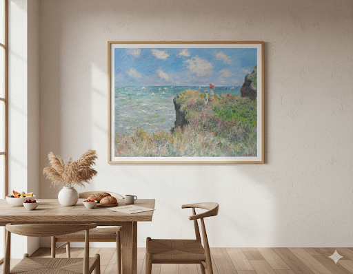 Monet- Cliff Walk At Pourville 1882