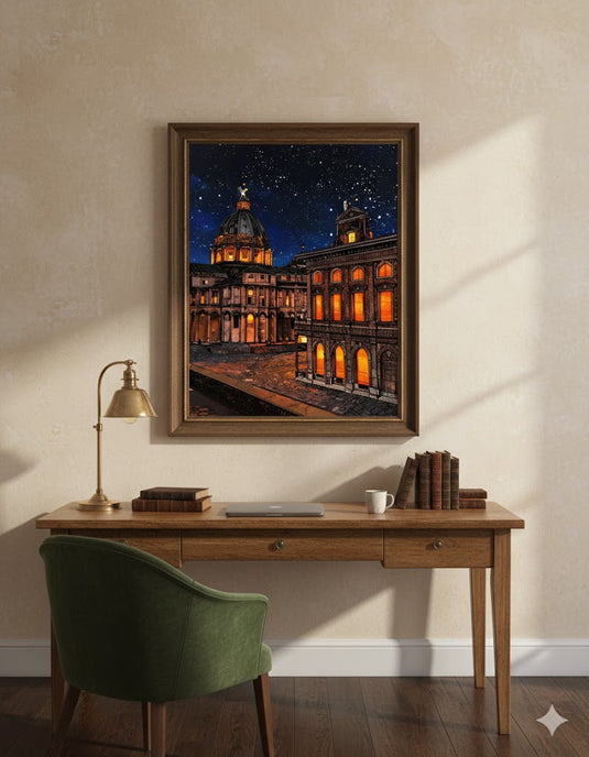 Starlit Rome: Baroque Night Glow