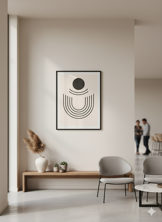 Minimalist Arch & Dot Harmony