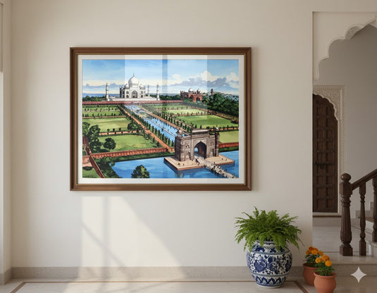 Mughal Splendor: The Taj Mahal Gardens