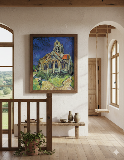 Van Gogh- The Church At Auvers, 1890