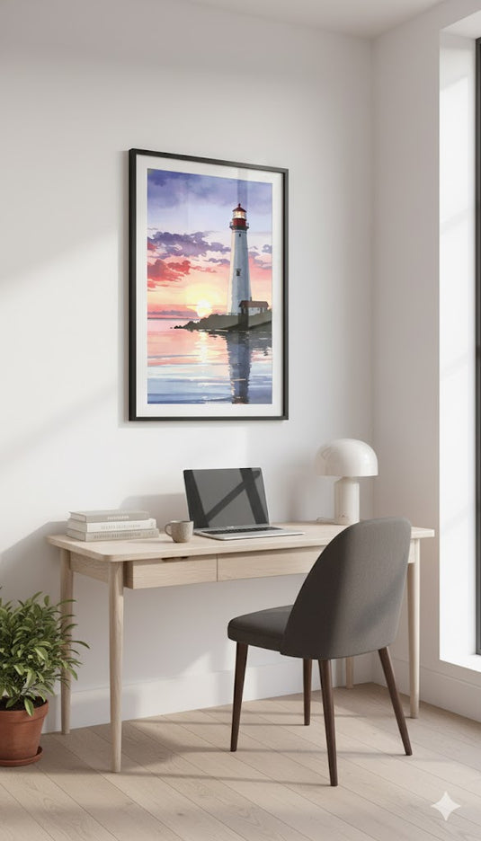 Sunset Beacon on the Water