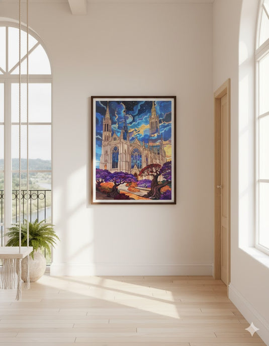 Celestial Cathedral Under Twilight Skies