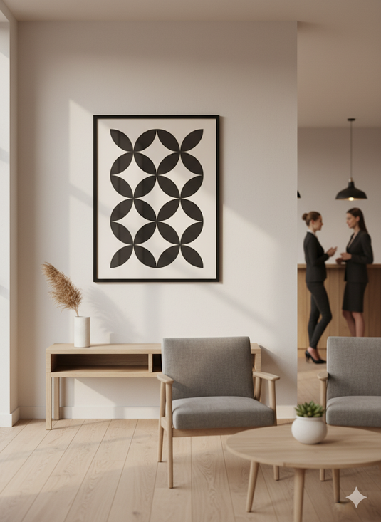 Minimalist Petal Pattern Print