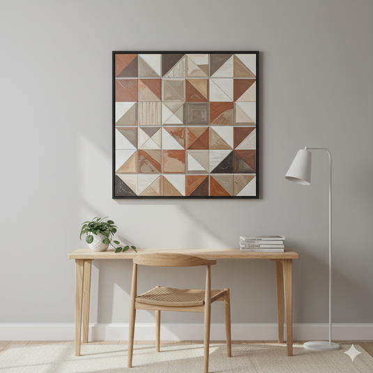 Terracotta Geometric Harmony