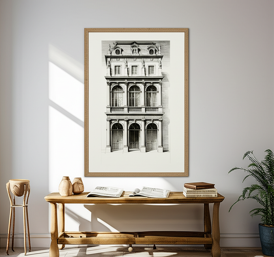 Parisian Grandeur Architectural Sketch