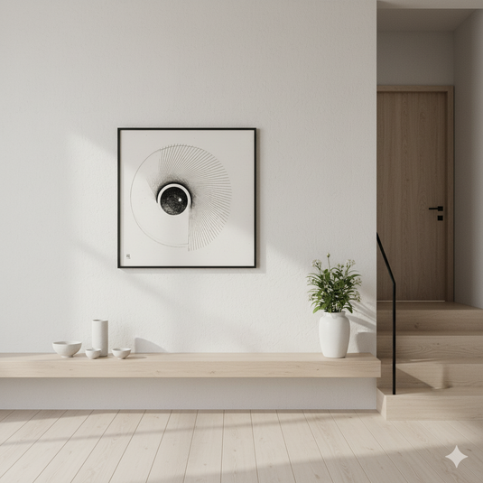 Cosmic Gaze Abstract Minimalist Art