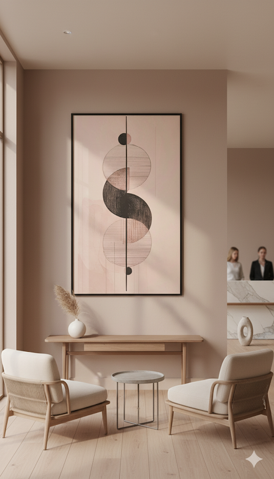 Minimalist Blush Geometric Harmony