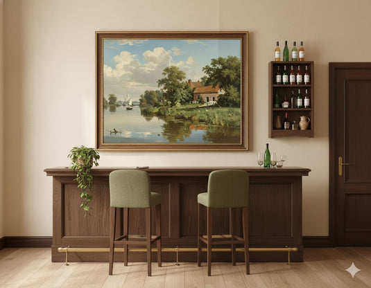 Dutch Summer Riverbank Serenity