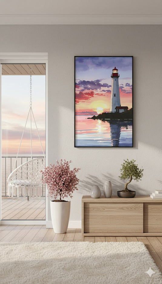 Sunset Beacon on the Water