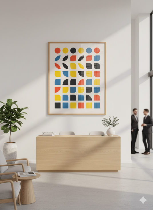 Vibrant Mid-Century Modern Geometry