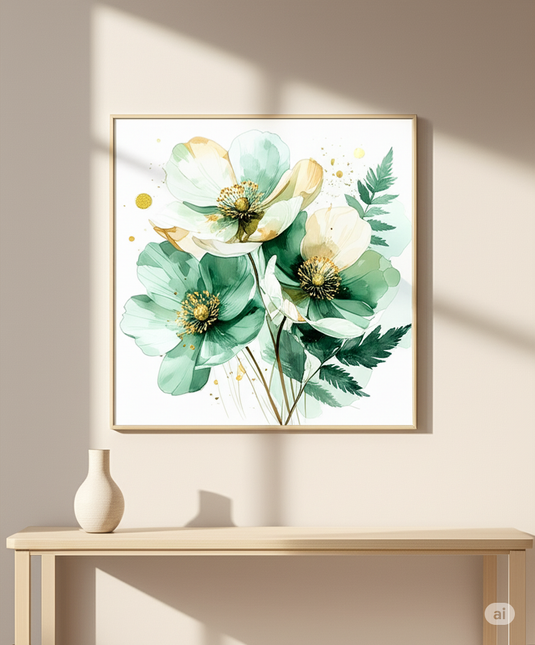 Emerald & Gold Botanical Serenity