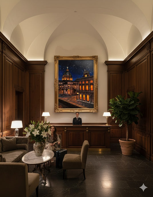 Starlit Rome: Baroque Night Glow