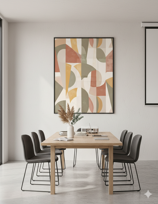Abstract Harmony in Earth Tones