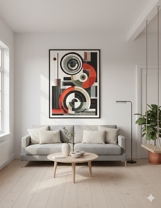 Concentric Harmony: Modern Geometric Abstract