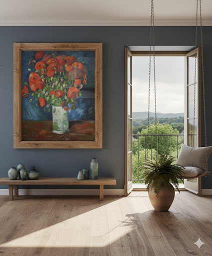 Van Gogh- Vase With Red Poppies, 1886