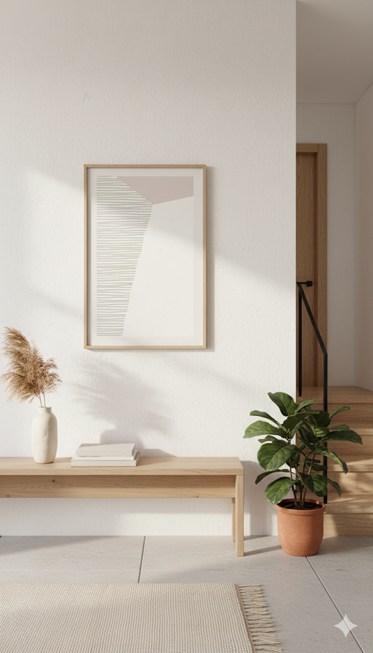 Serene Abstract: Modern Lines & Hues