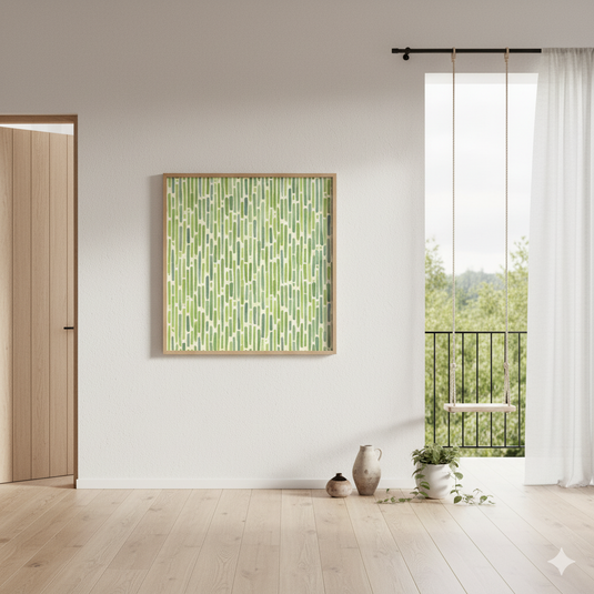 Whispers of Green: Abstract Meadow