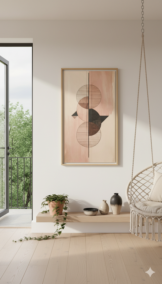 Minimalist Circles Abstract Geometric