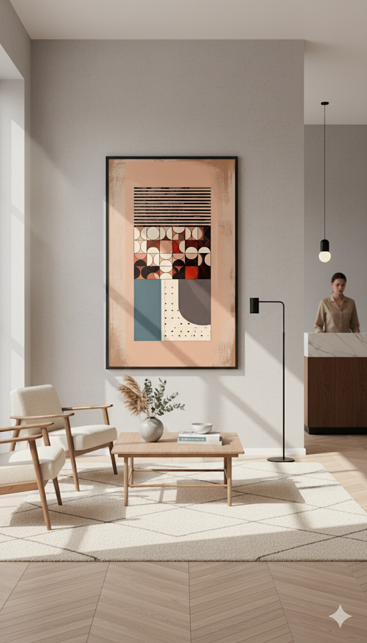 Mid-Century Modern Geometric Harmony