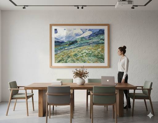 Van Gogh- Panorama From Behind Saint Paul's Hospital, 1889