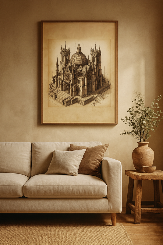 Gothic Grandeur Architectural Blueprint