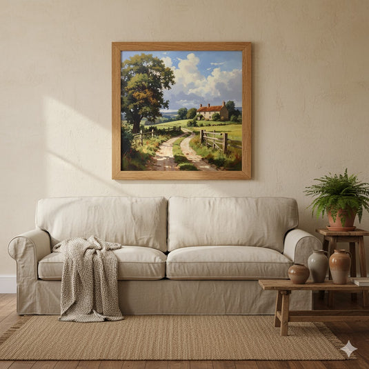 Rural English Charm: Countryside Pathway