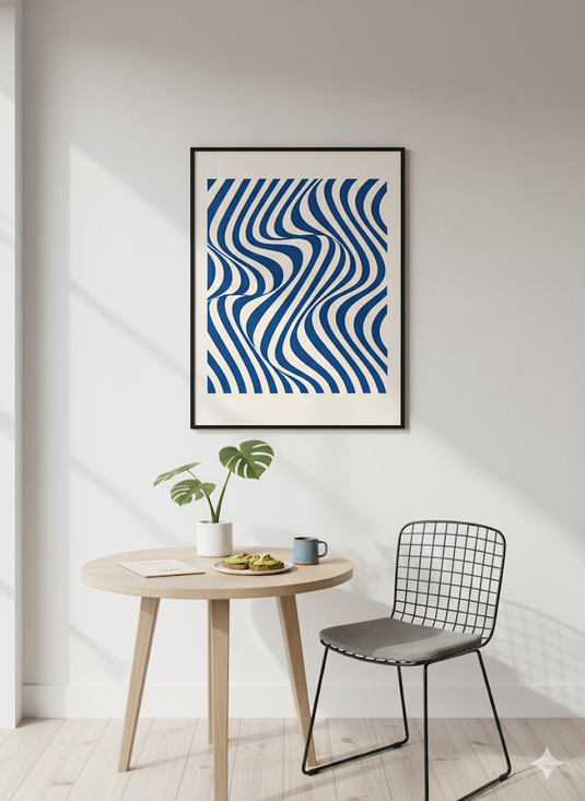 Blue Wave Optical Illusion