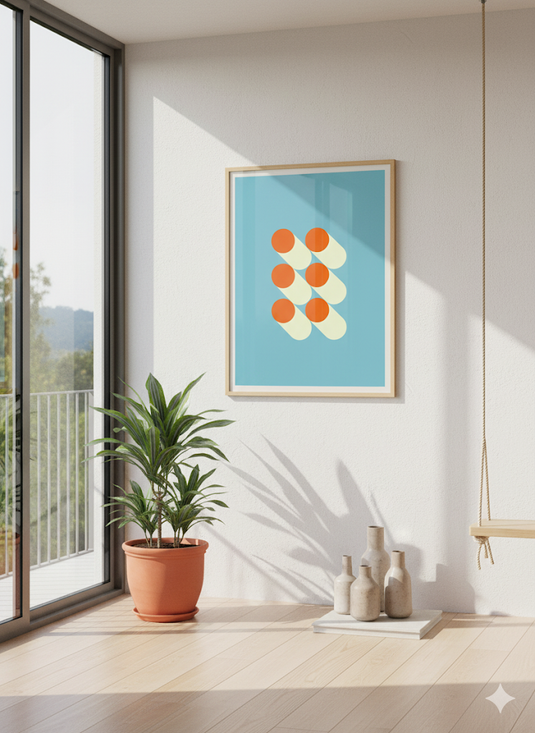 Sun-Drenched Geometric Rhythm