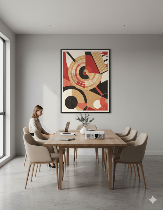 Retro Harmony Abstract Wall Art