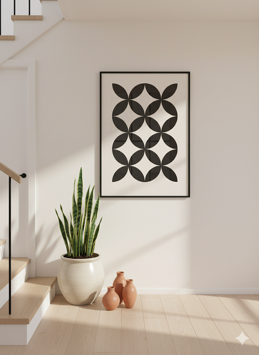 Minimalist Petal Pattern Print