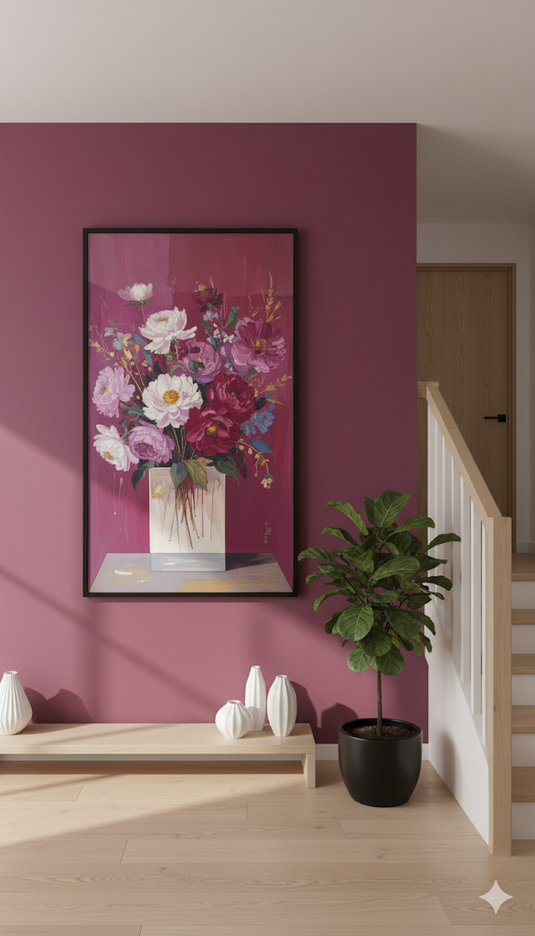 Vibrant Peonies in Magenta Mood