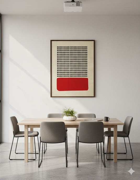 Minimalist Red & Black Harmony