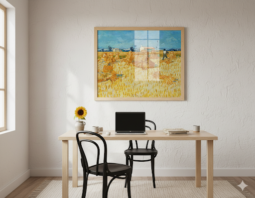 Van Gogh- Wheat Harvest, 1888