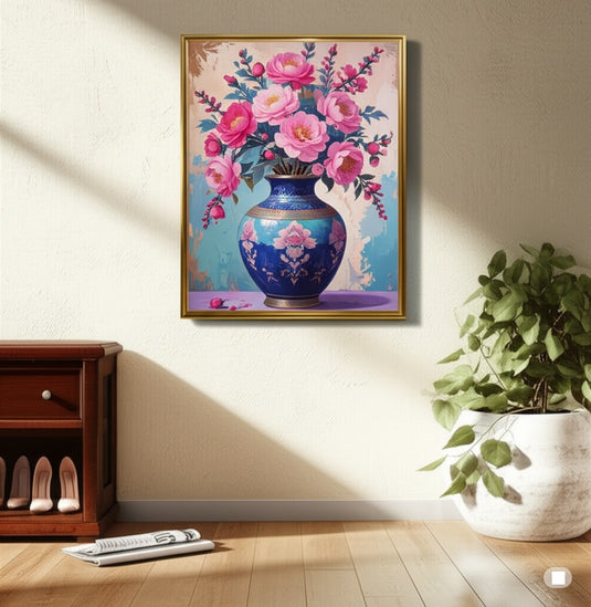 Peonies in a Chinese Vase