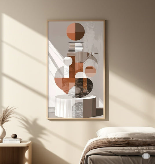 Earthy Harmony: Abstract Shapes