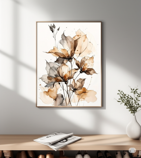 Whispering Petals in Sepia Tones