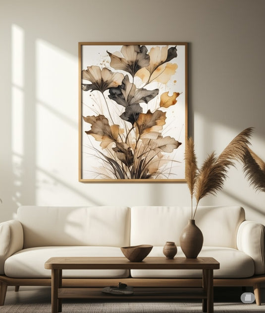 Whispering Leaves Watercolor Serenity