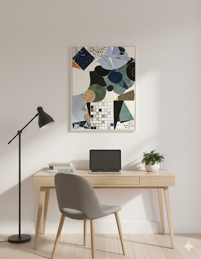 Modern Composition with Muted Tones