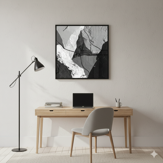 Monochromatic Peaks: Abstract Cracks & Lines