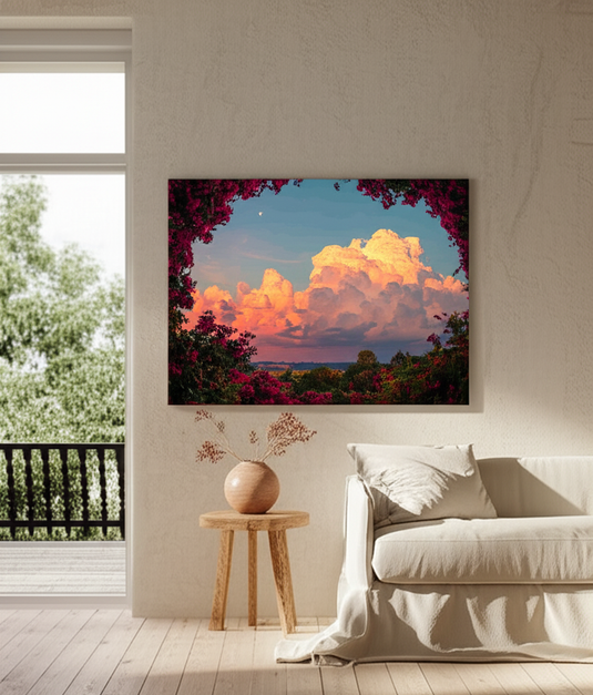 Sunset Bloom: Nature's Embrace