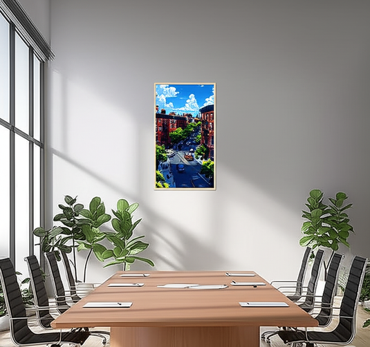 Urban Charm: Sunny Cityscape